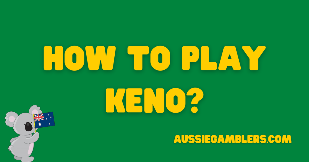How to play keno banner
