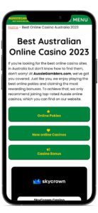 AussieGamblers mobile casino