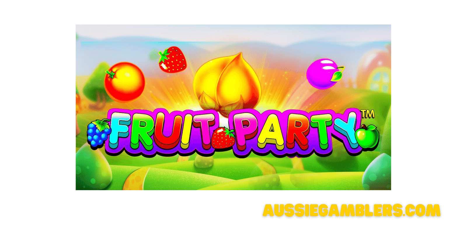 Fruit party pokie banner